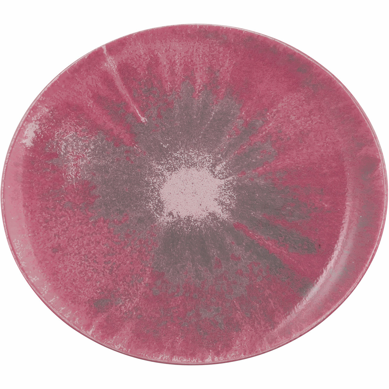 Modern Life, Platzteller oval 340 x 301 mm Batik Hibiskus
